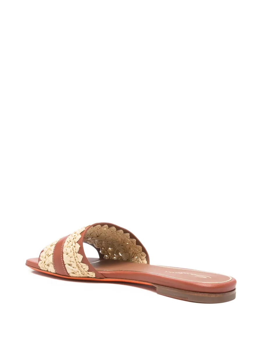 open-toe flat sandals 6
