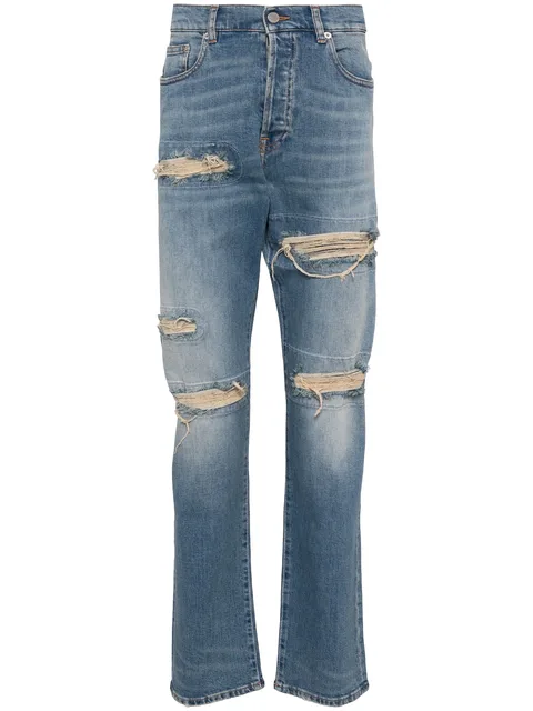 straight-leg jeans