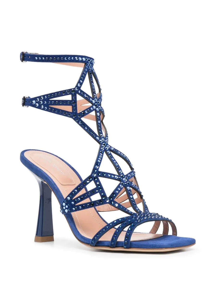 100mm embellished square-toe sandals 4