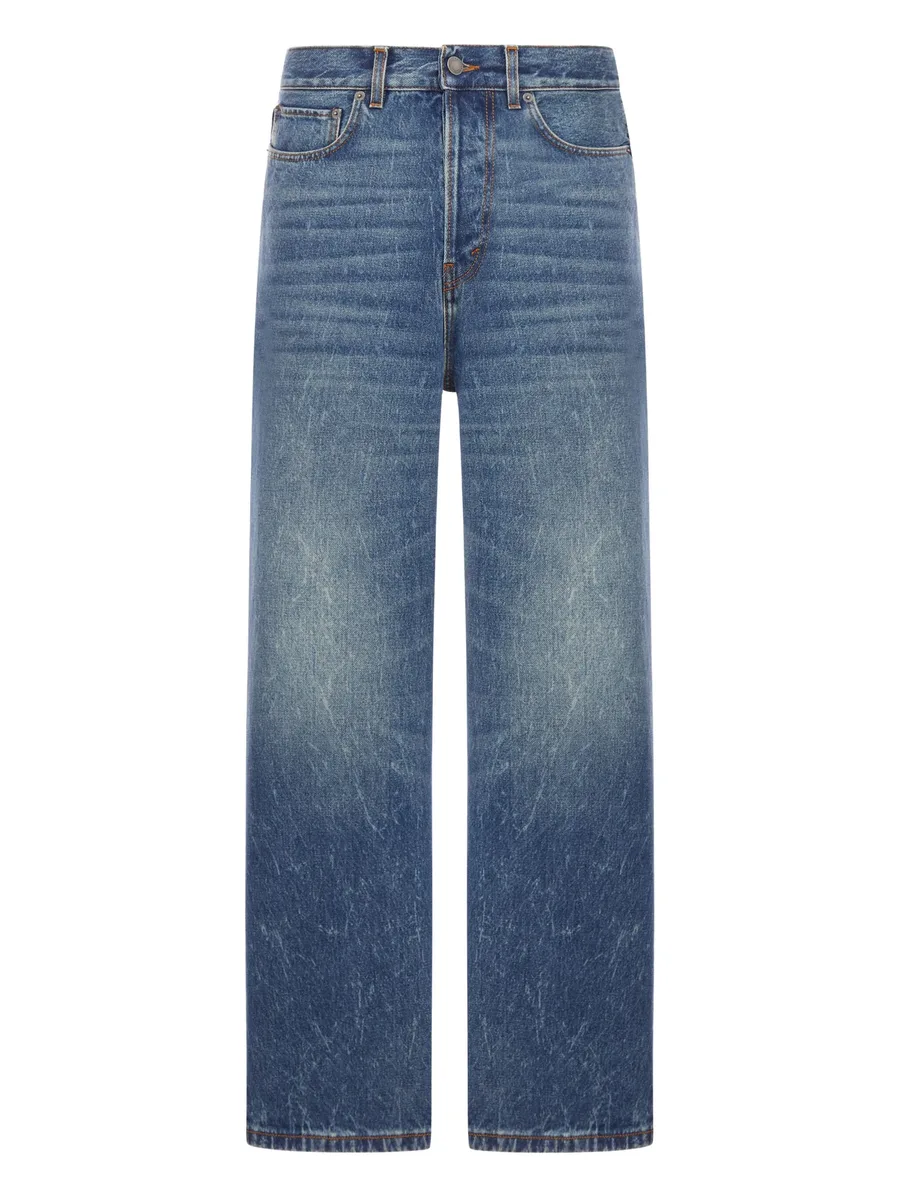 five-pocket whiskered jeans 2