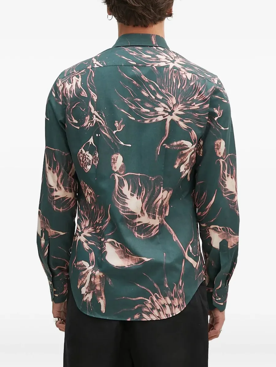 floral-print long-sleeved shirt 5