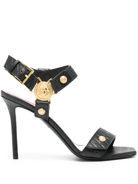 100mm leather sandals