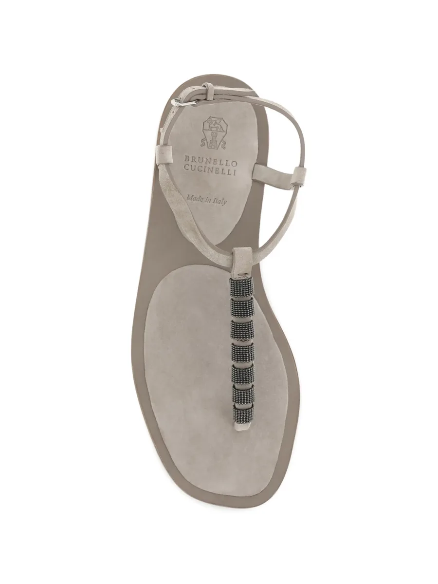 beaded-strap sandals 7