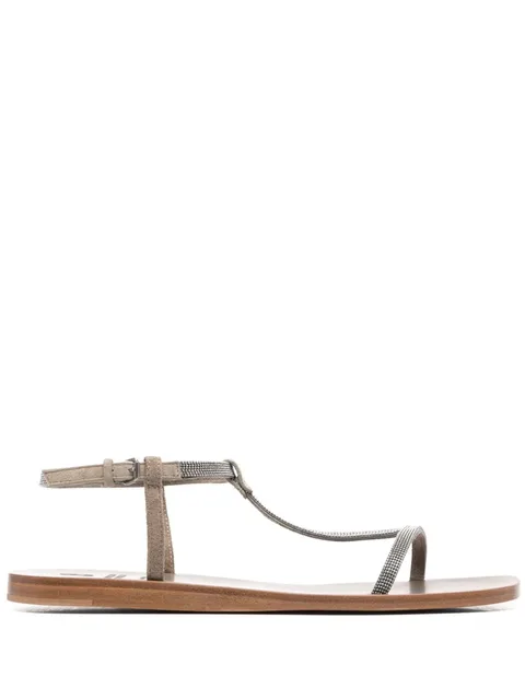 embellished T-bar sandals