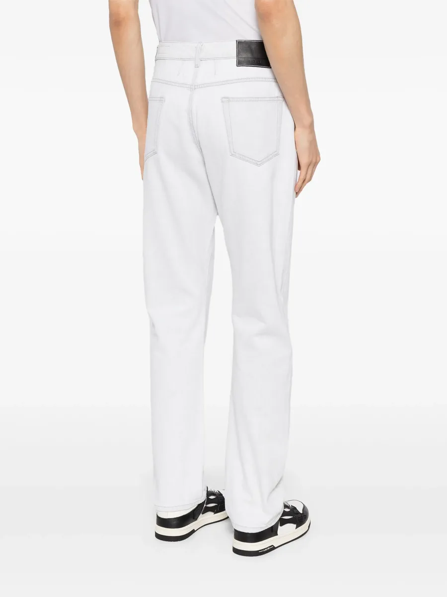 light-wash straight-leg jeans 8