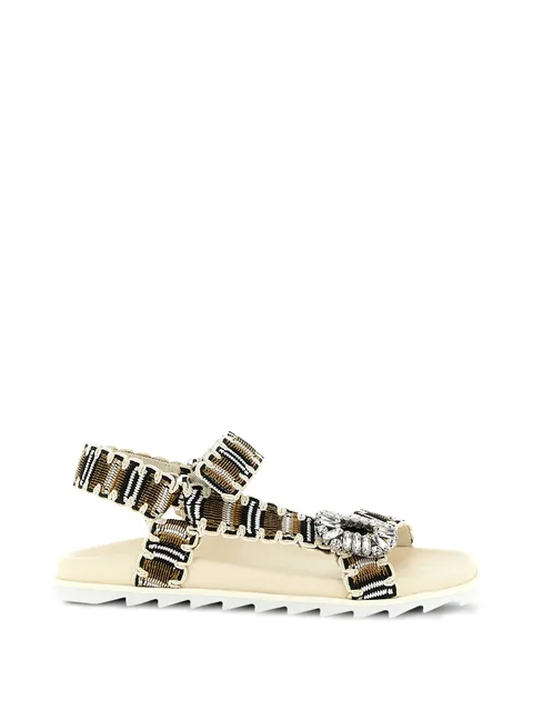 Slidy Viv Trek crystal-embellished sandals