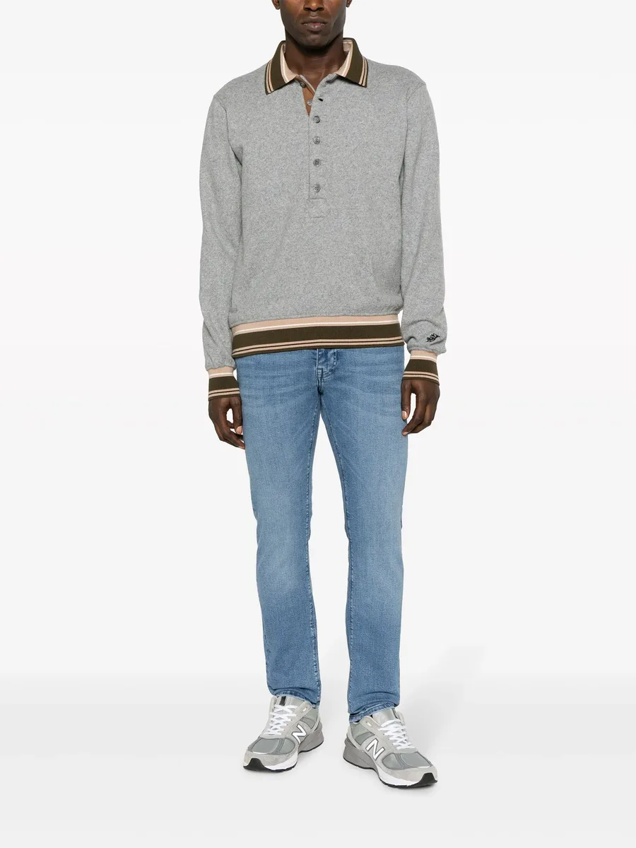 mid-rise slim-cut jeans 3