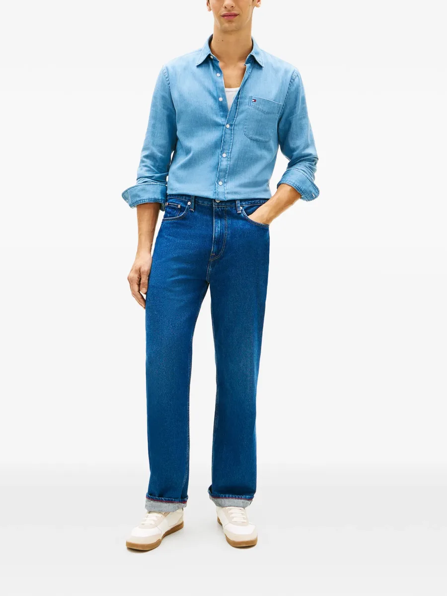 logo-patch straight-leg jeans 4