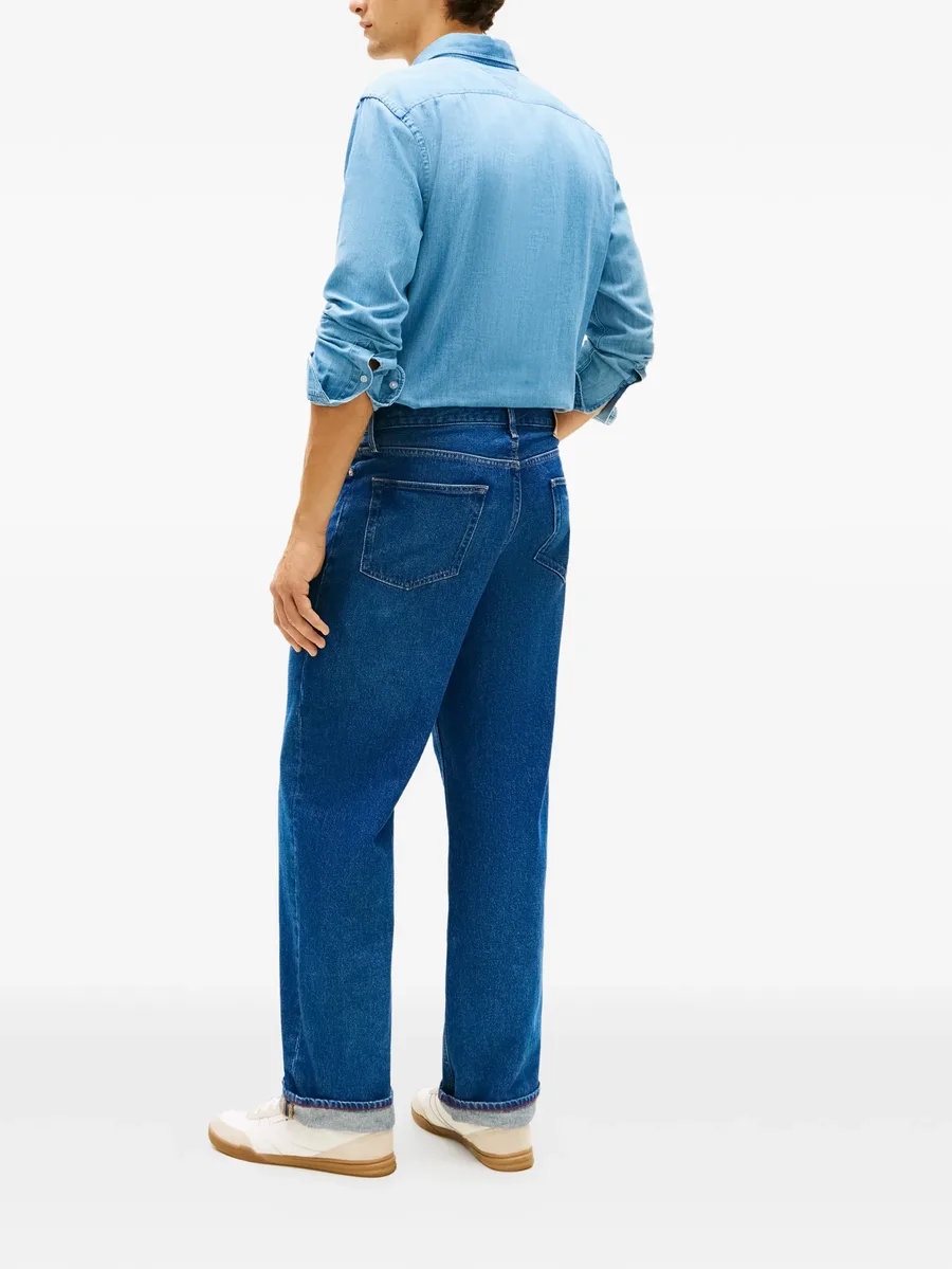 logo-patch straight-leg jeans 6