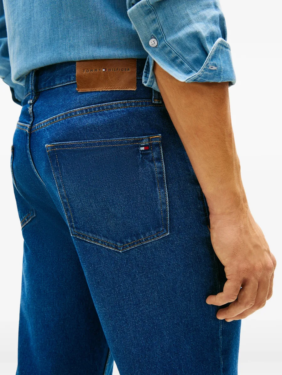 logo-patch straight-leg jeans 9