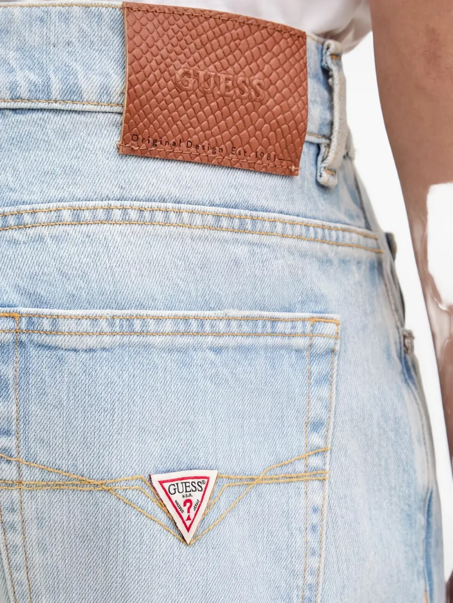 Damon logo-patch straight-leg jeans 8