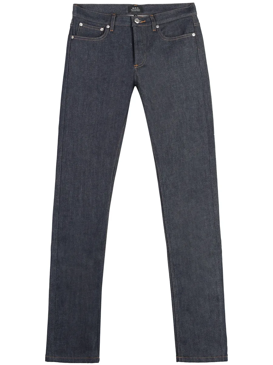 stitch detail slim-fit jeans 2
