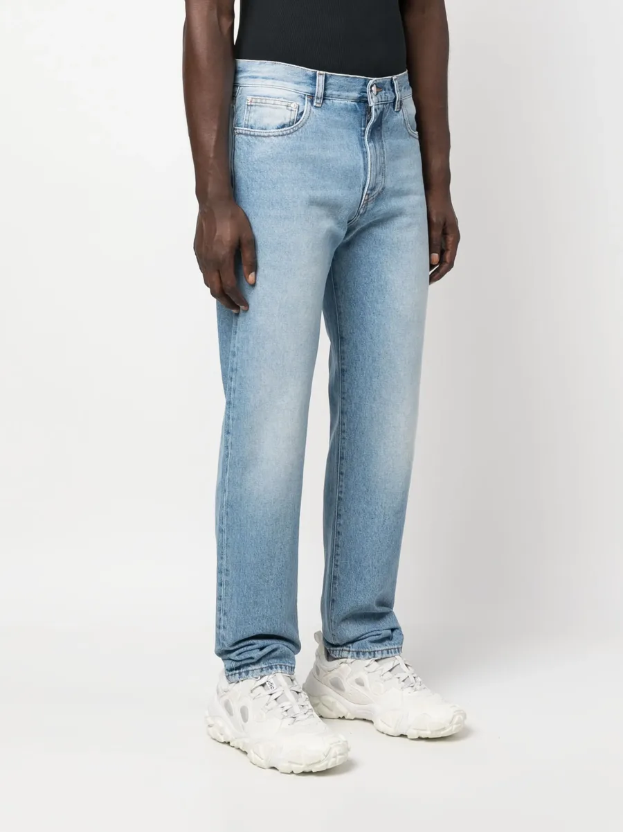 low-rise straight-leg jeans 6