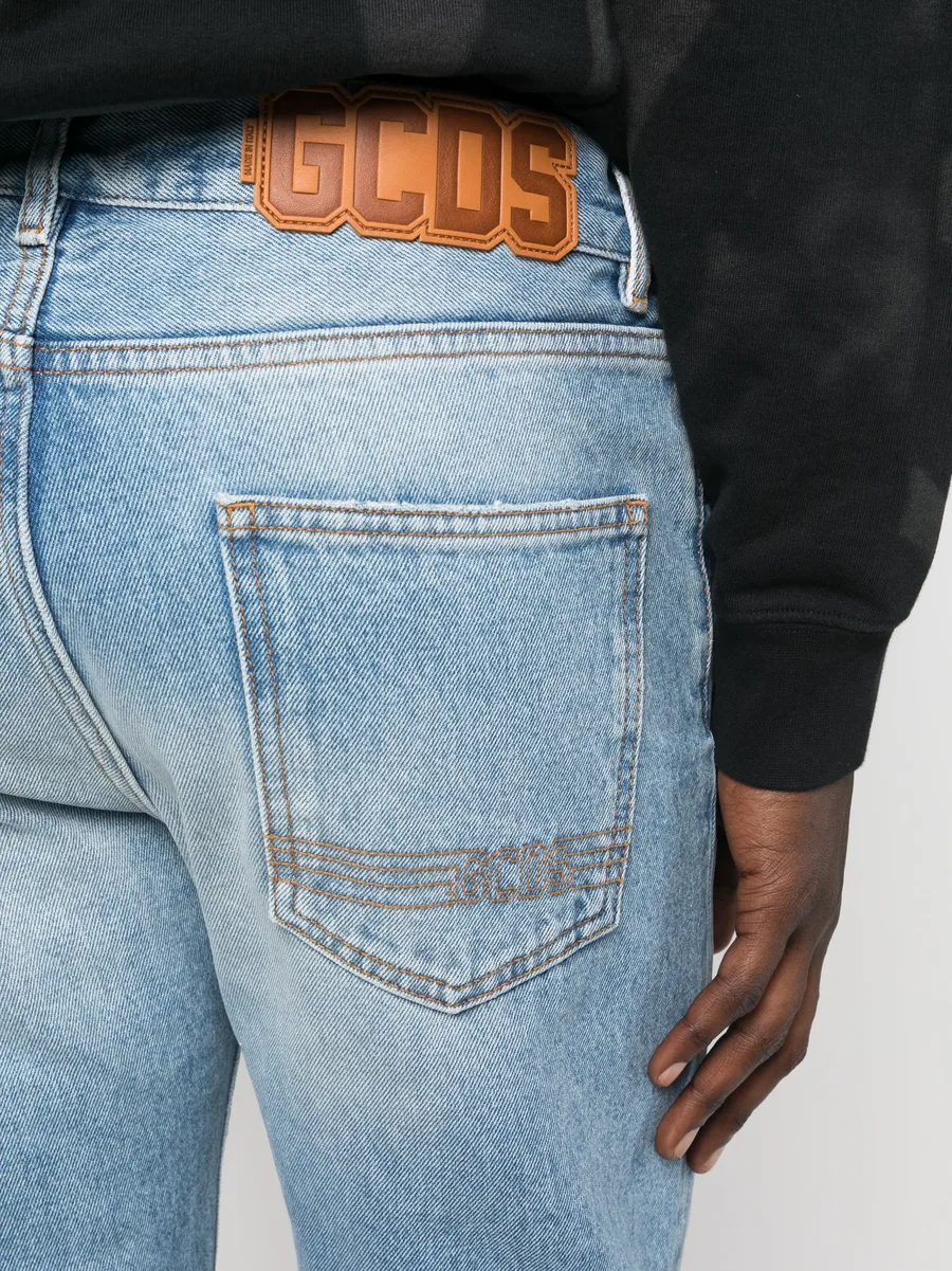 low-rise straight-leg jeans 9