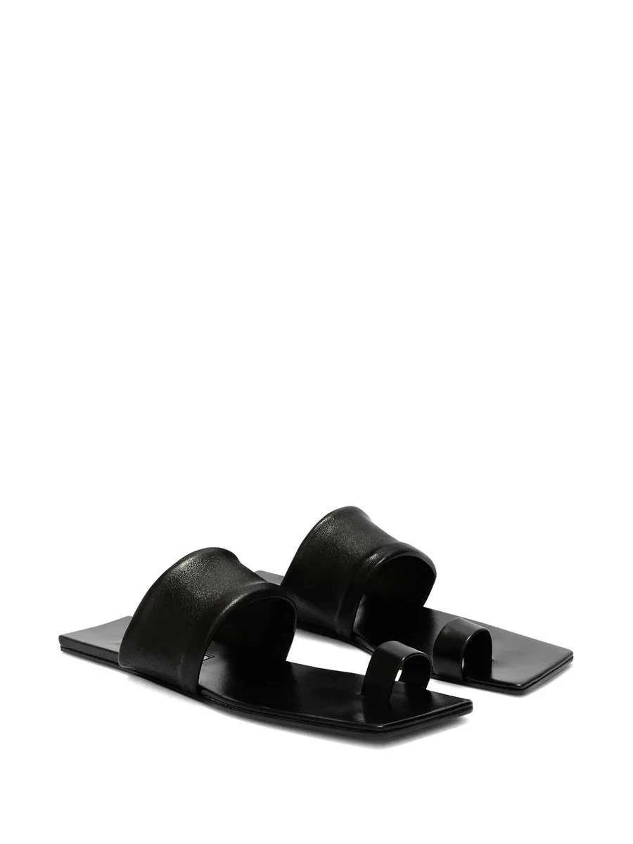 square open-toe leather sandals 4