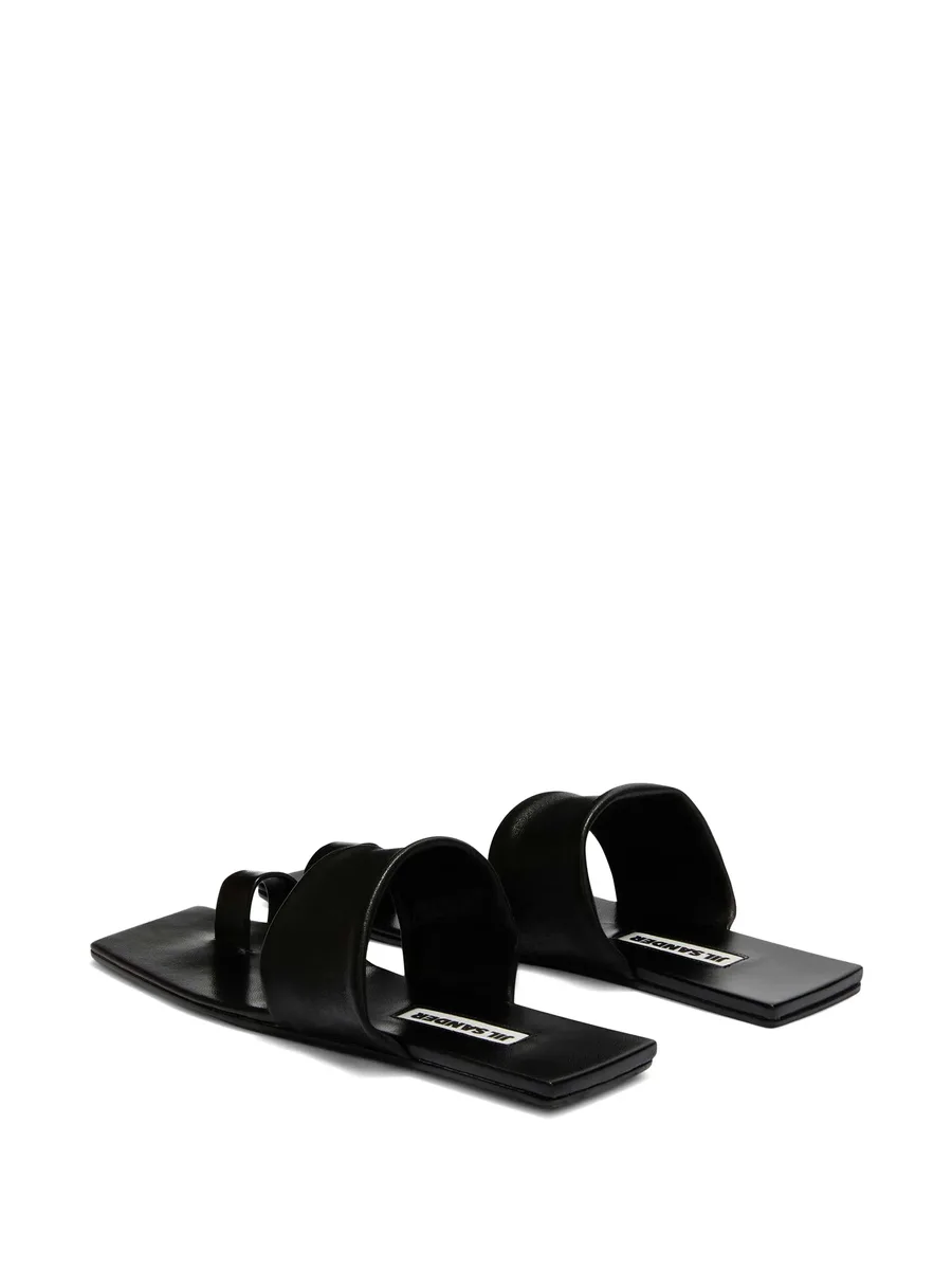 square open-toe leather sandals 6