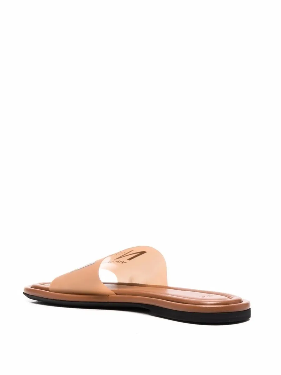 logo-print flat sandals 5