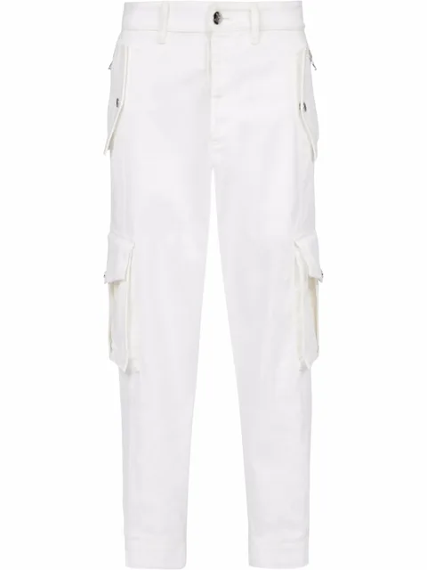 tapered leg cargo jeans
