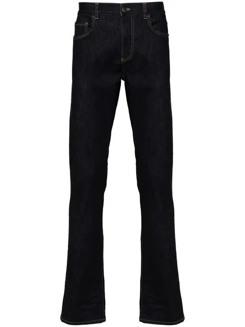 slim-cut jeans