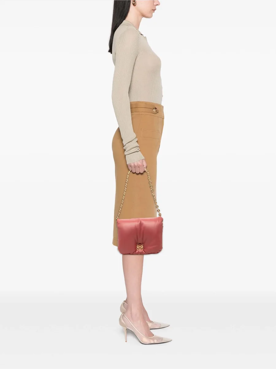 сумка на плечо Shiny Lambskin Goya Puffer Chain Bag (2022 год) 4