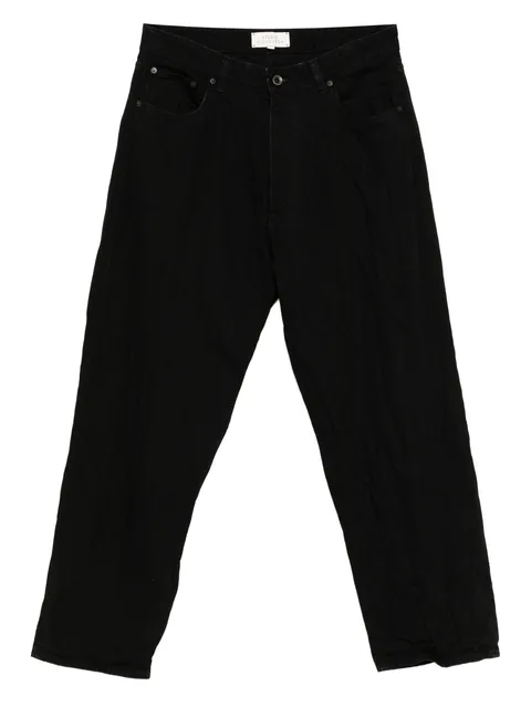 Seb crinkle denim pants