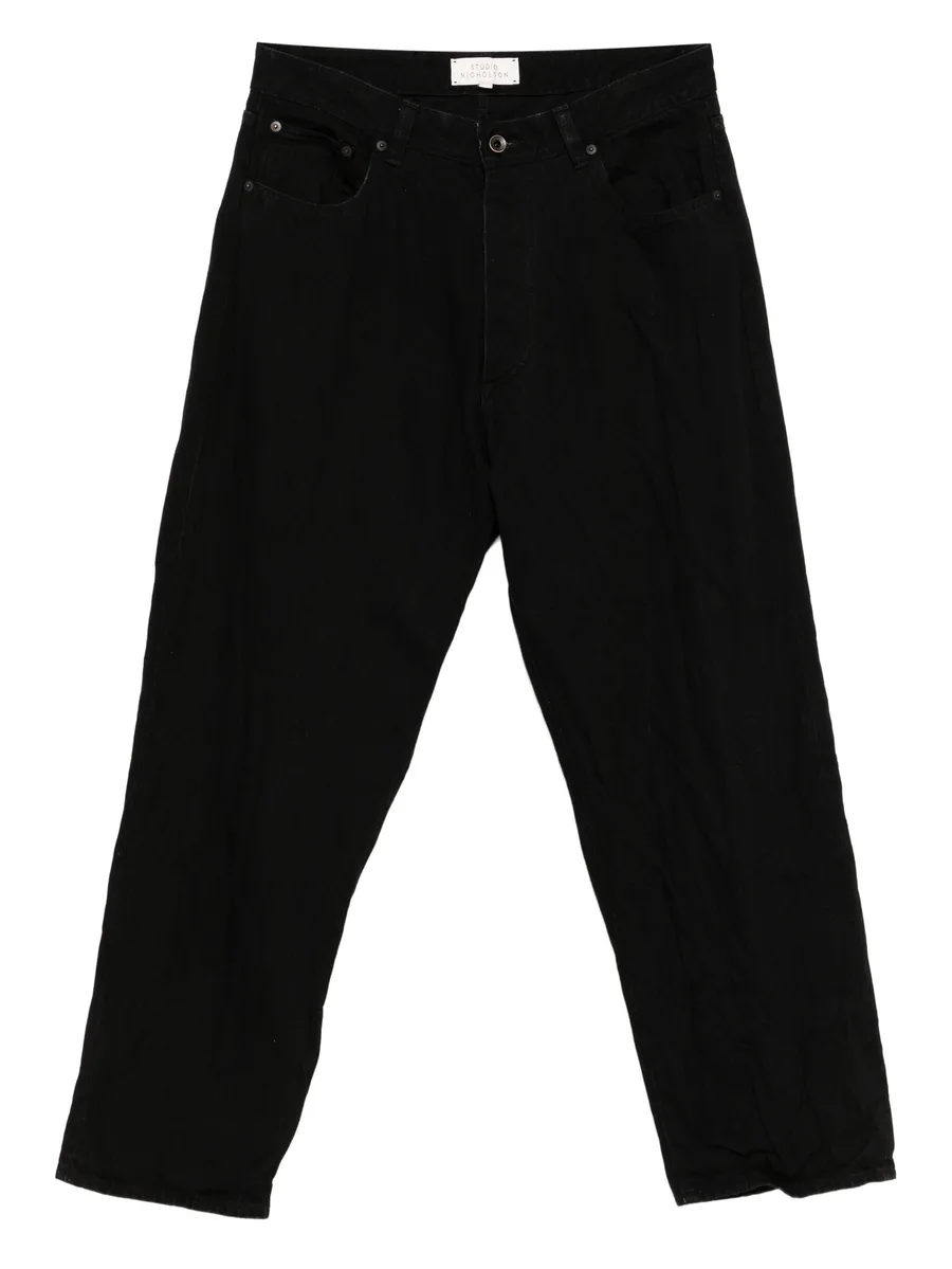 Seb crinkle denim pants 2
