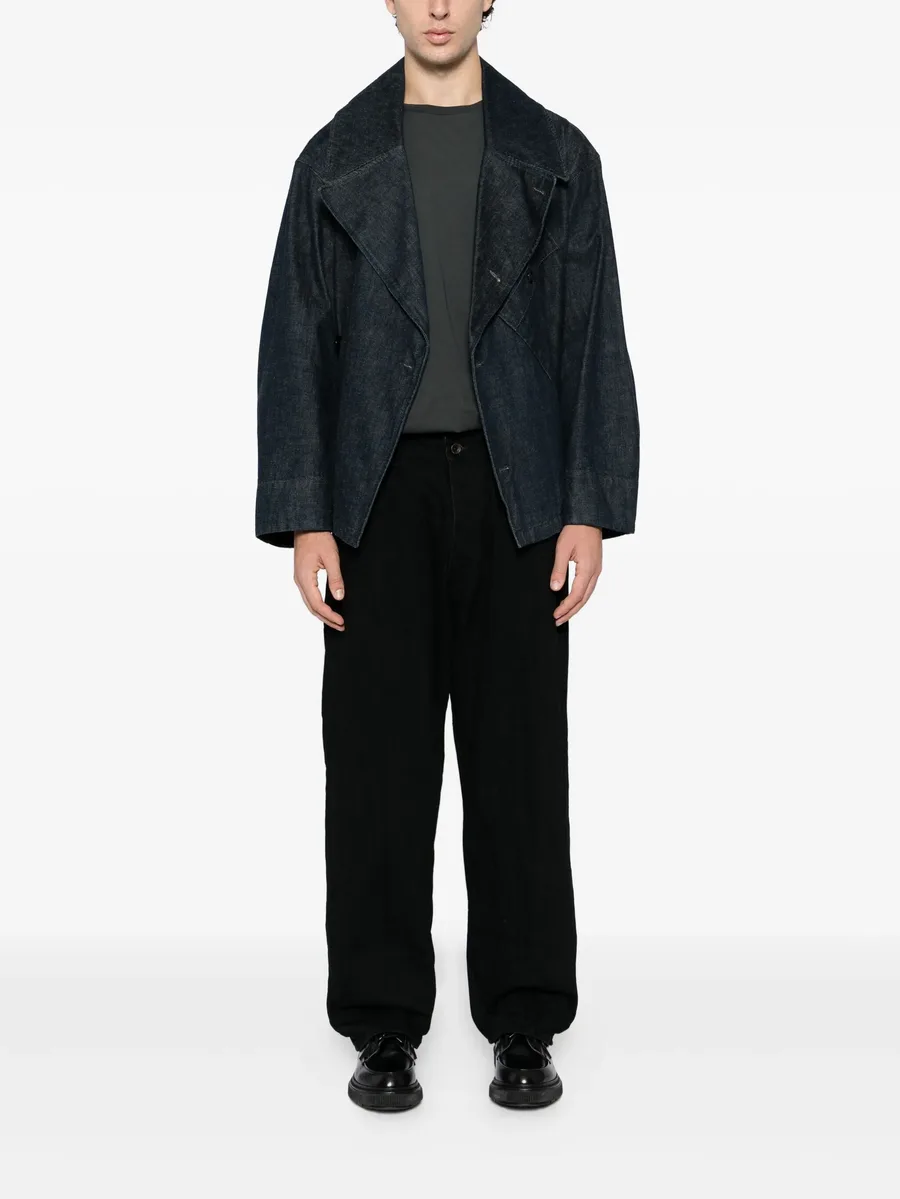 Seb crinkle denim pants 3