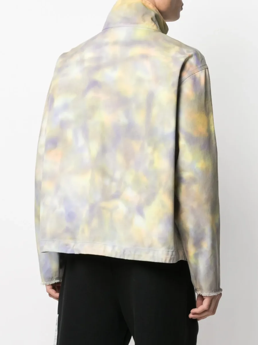 tie-dye pattern half-zip sweatshirt 10