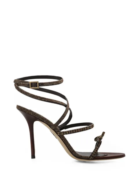 Classic Check bow-detail sandals