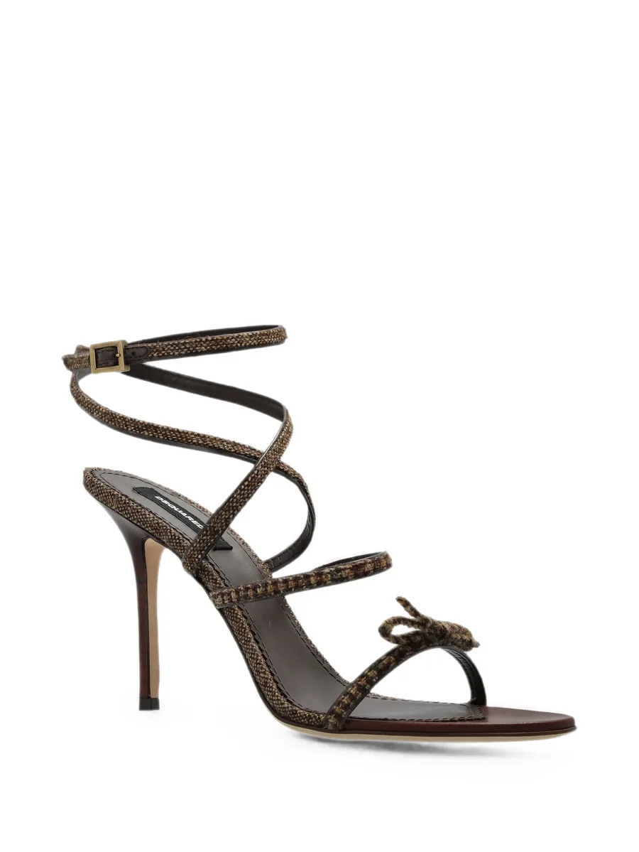 Classic Check bow-detail sandals 4