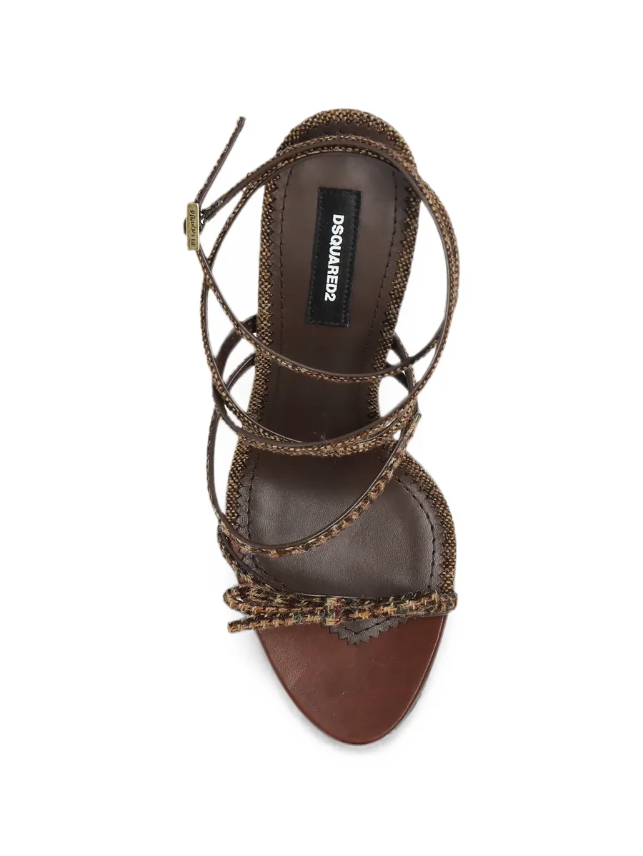 Classic Check bow-detail sandals 6