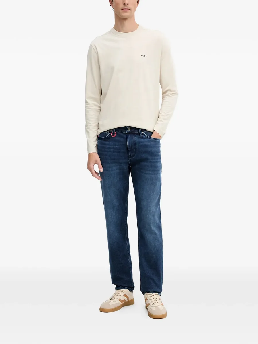 Stephen Winter v-stitched straight-leg jeans 4