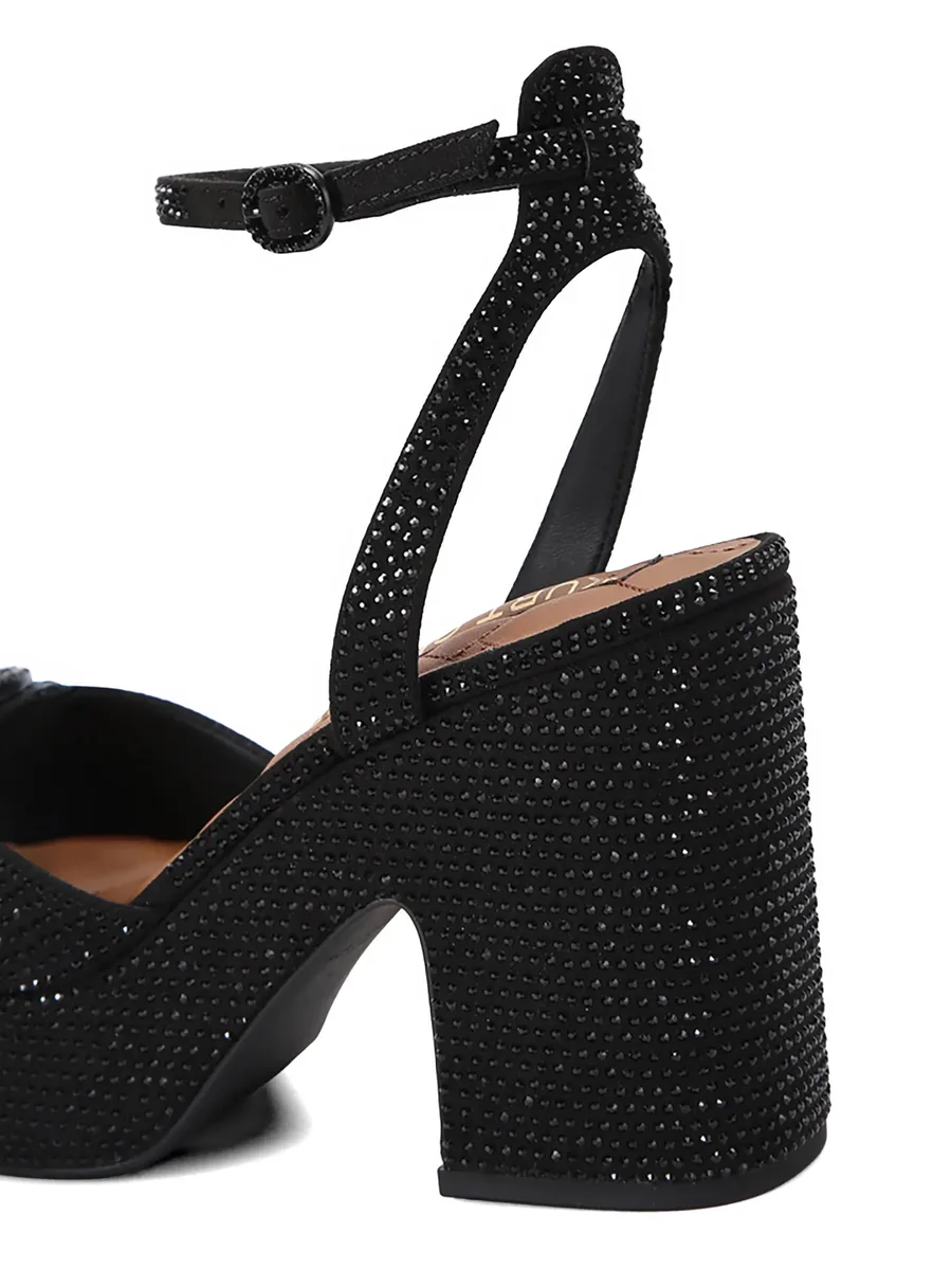 Chelsea crystal-embellished platform sandals 10