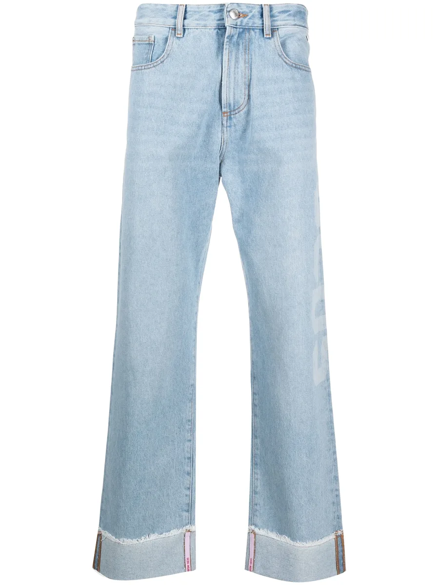 logo-patch straight-leg jeans 2