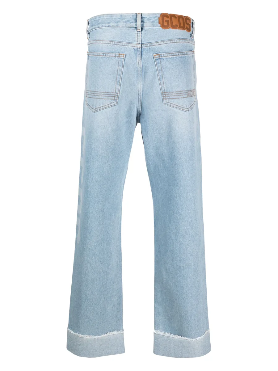 logo-patch straight-leg jeans 4