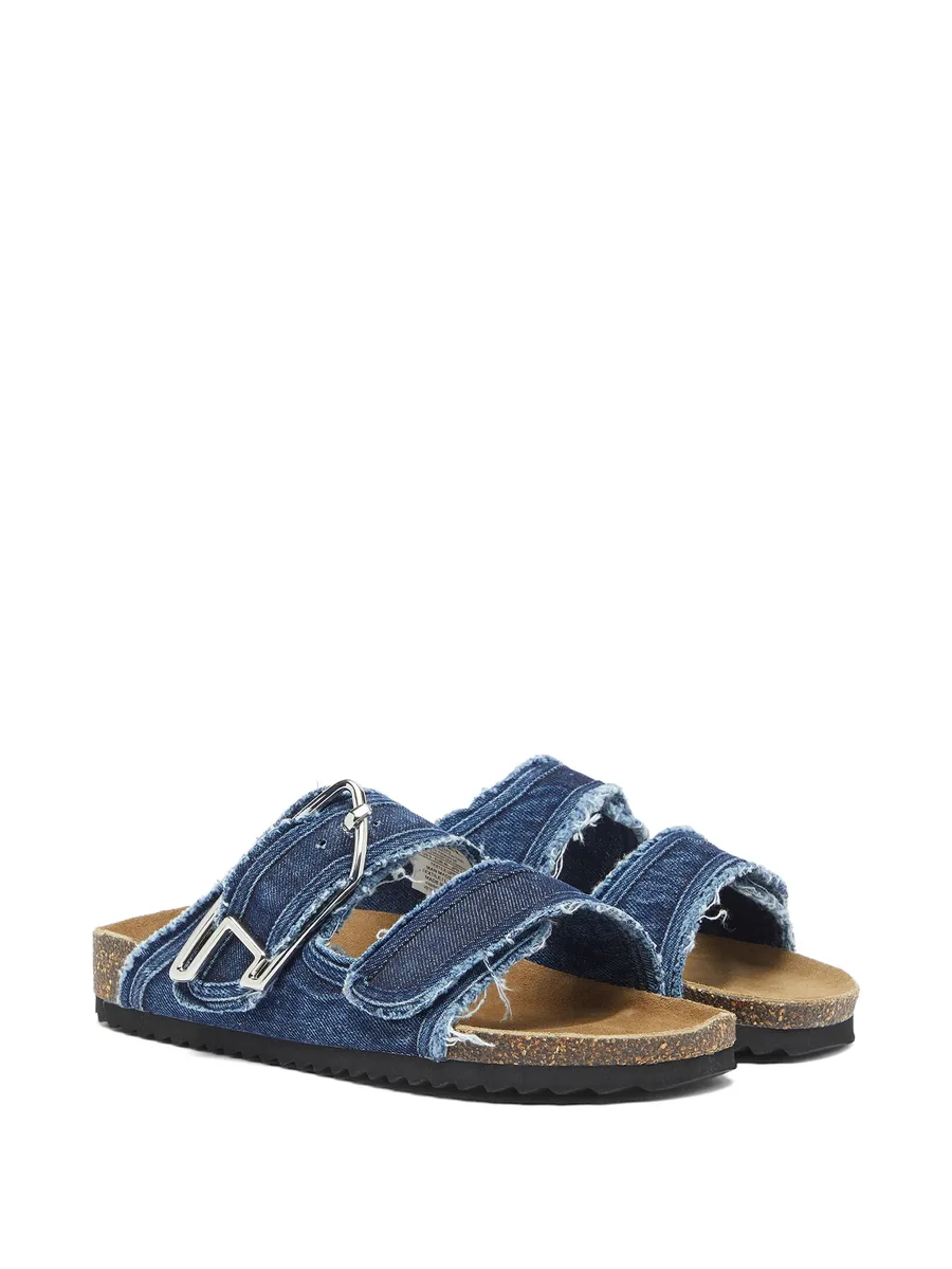 raw-cut D-buckle sandals 3