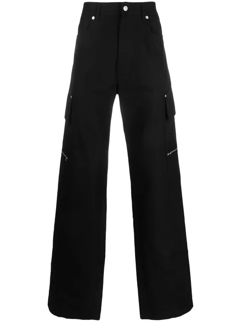 wide-leg cargo trousers