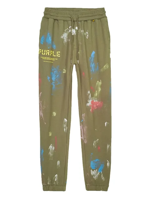 stencil-paint track pants