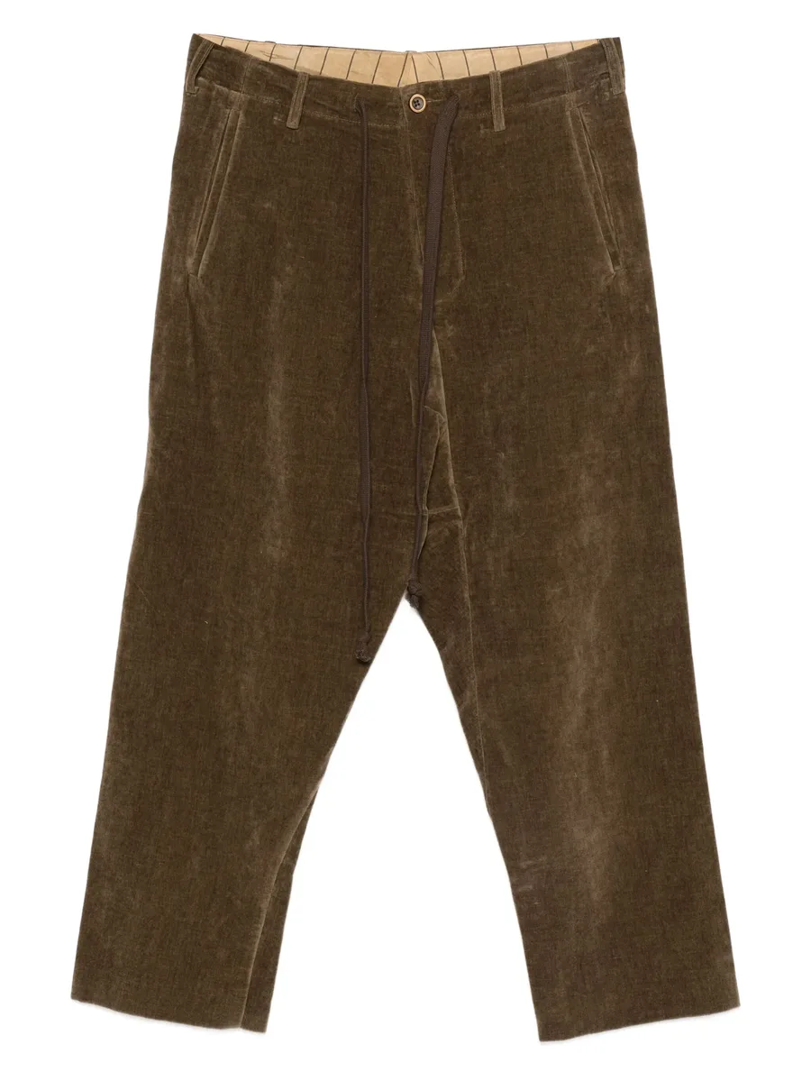 drawstring corduroy trousers 2