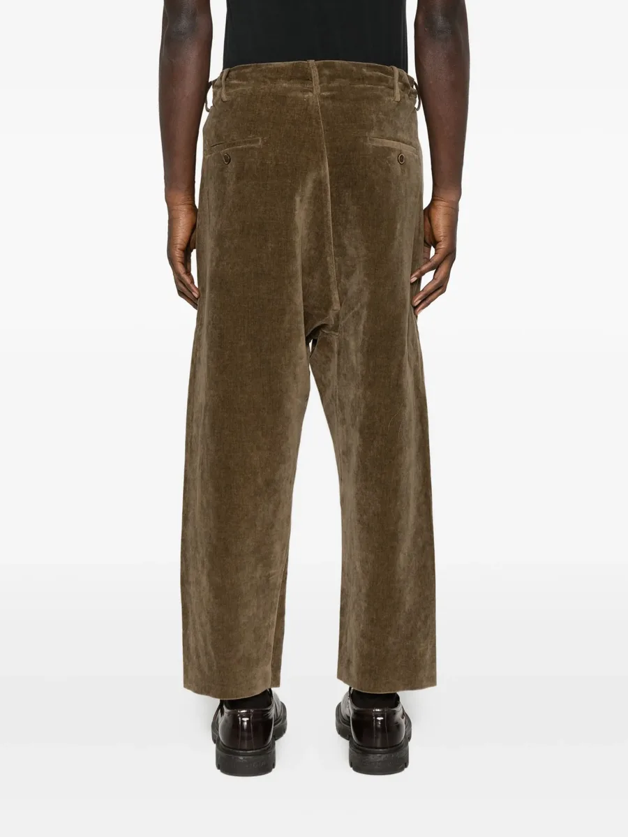drawstring corduroy trousers 7