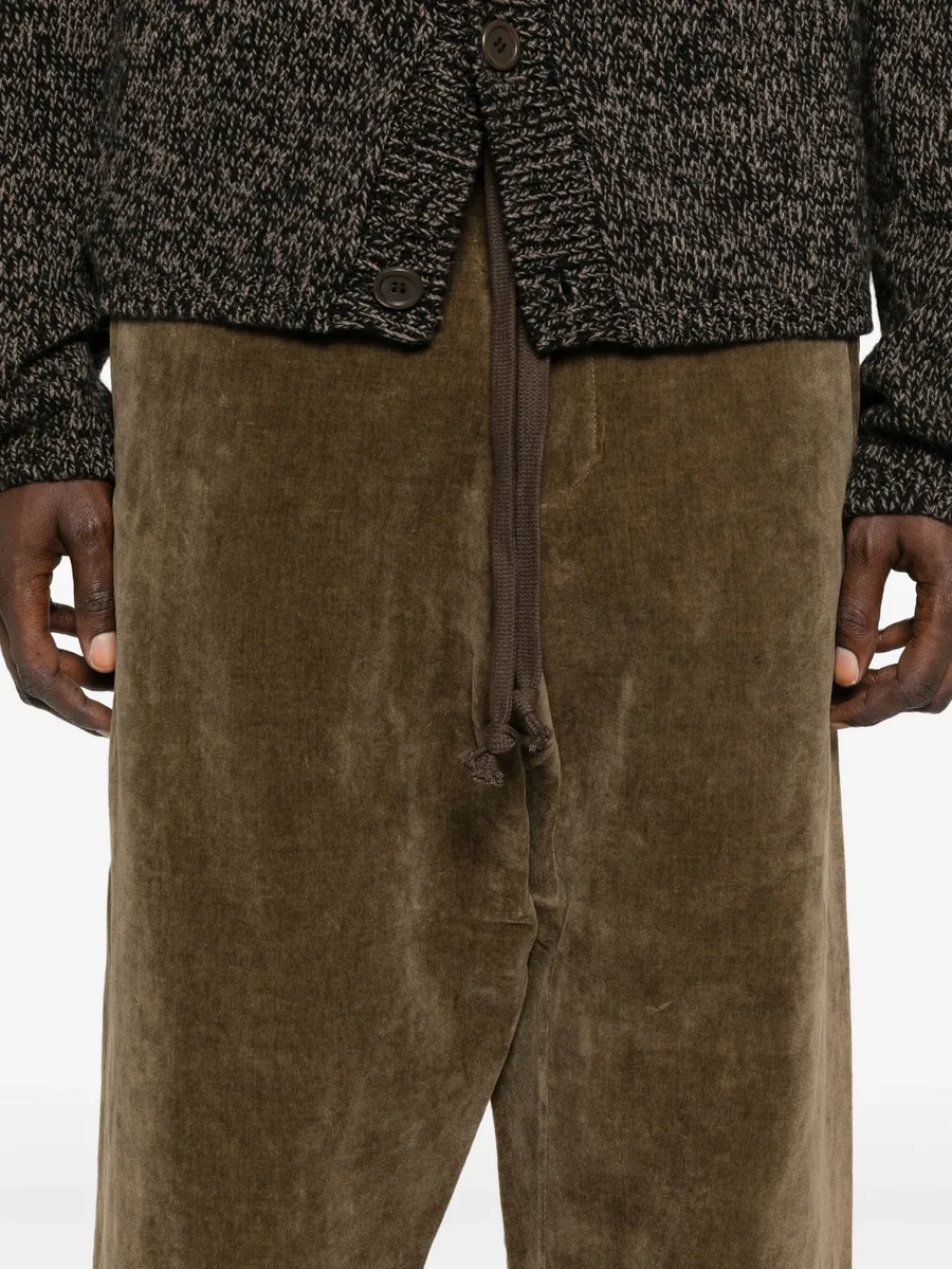 drawstring corduroy trousers 10