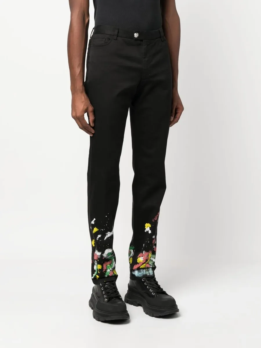 paint-splatter effect chinos 6