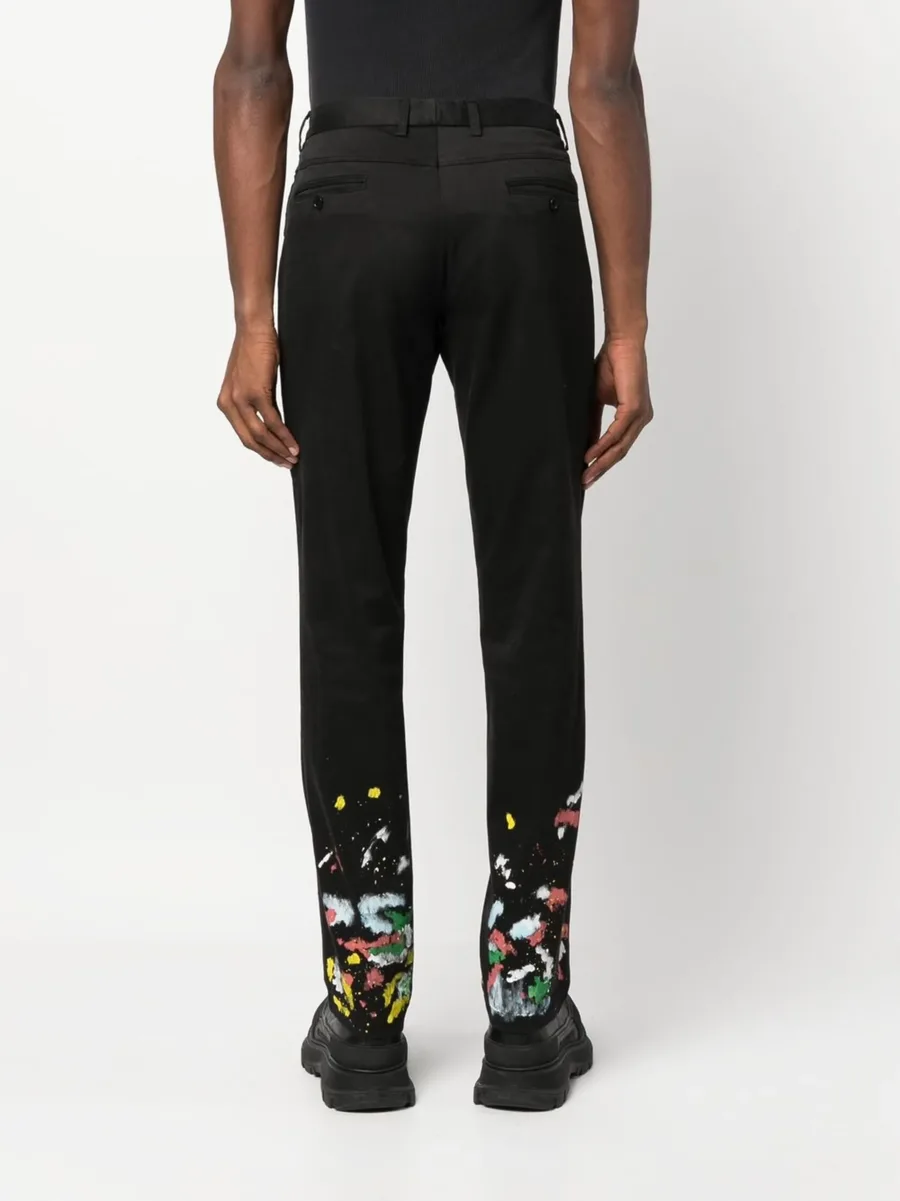 paint-splatter effect chinos 8