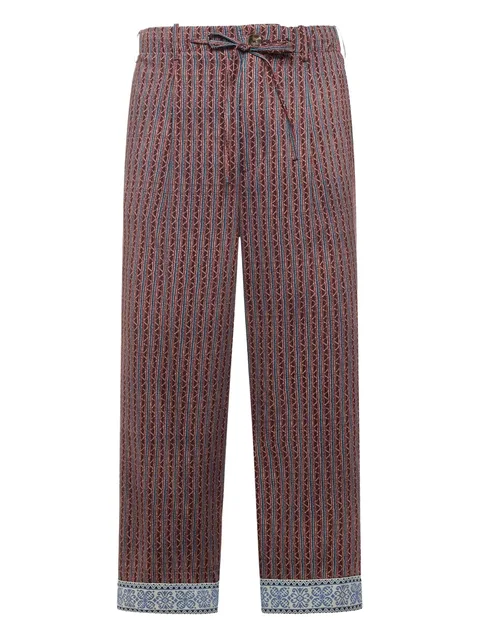 drawstring-waist trousers