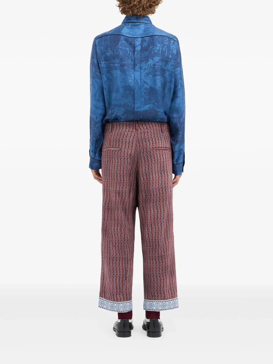 drawstring-waist trousers 6