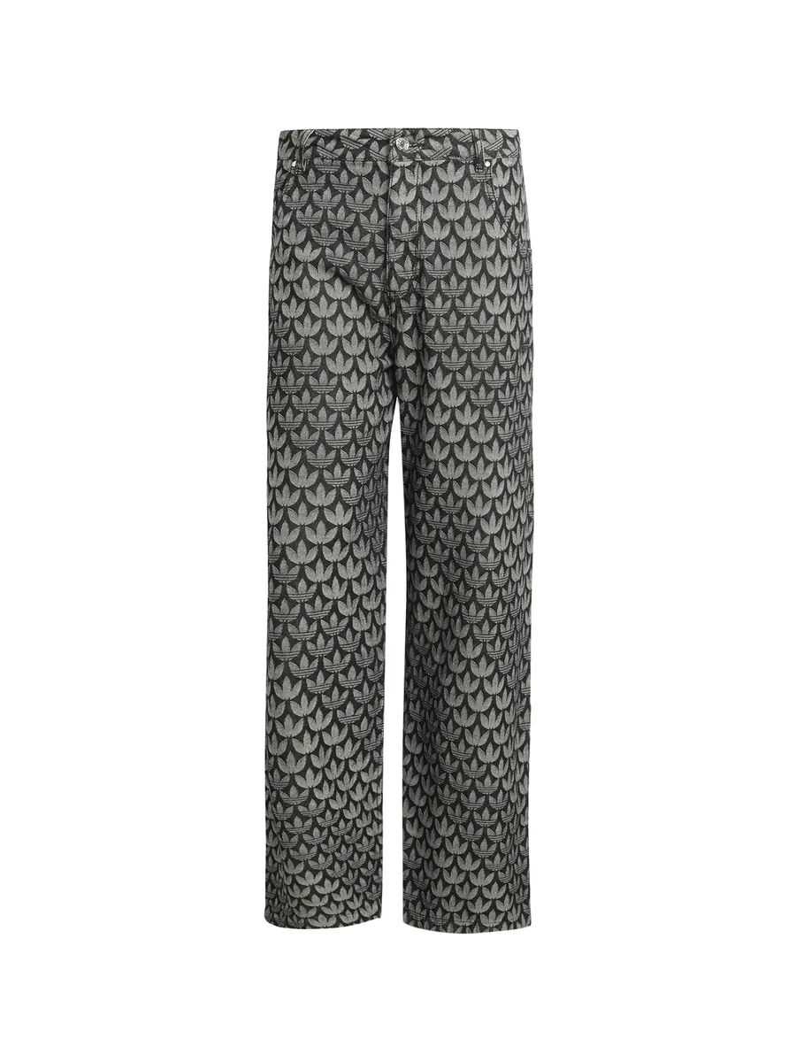 джинсы с монограммой 2