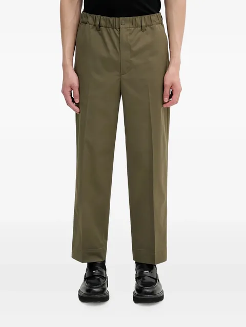 elasticated-waistband trousers