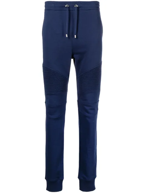 logo-print ribbed track pants
