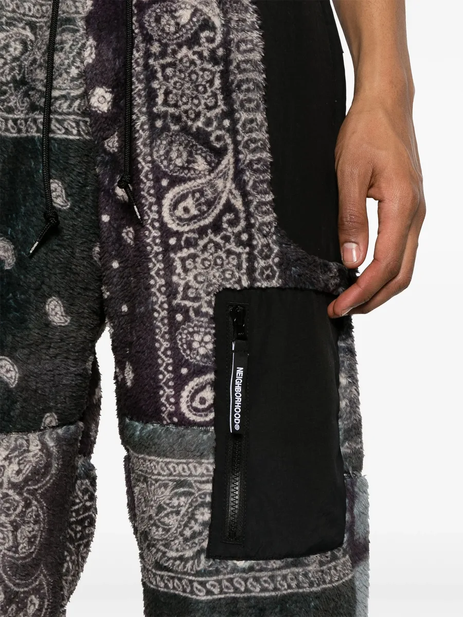 bandana-print fleece track pants 9