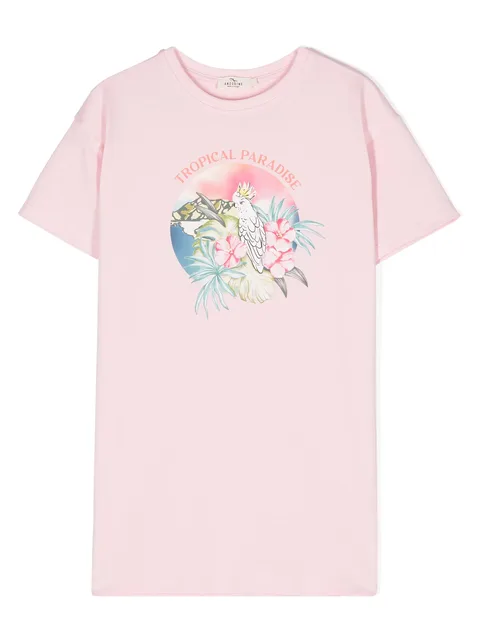 платье с графичным принтом